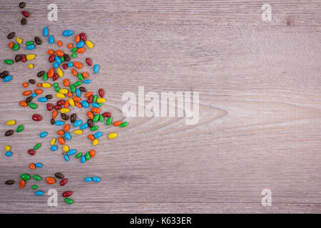 jelly sweet candy on wood background Stock Photo