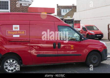 Royal Mail delivery van, Frinton-on-Sea, Essex, UK Stock Photo