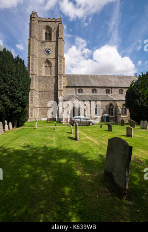 St Andrews parish church in Hingham , village where Abraham Lincoln was born, Norfolk, England, UK Stock Photo