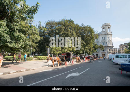 Havanna, - January 08, Travel, Havanna, Cuba, Habana City . In the Picture: Streetview . (Photo by Ulrich Roth) Stock Photo