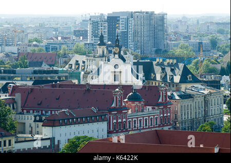 Baroque Uniwersytet Wroclawski (University of Wroclaw) main building seen from Cathedral tower in Wroclaw, Poland. 23 August 2017 © Wojciech Strozyk / Stock Photo