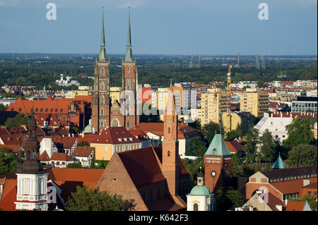 Gothic Katedra greckokatolicka Sw. Wincentego i Sw. Jakuba (Greek Catholic Cathedral of St. Vincent and St. James) and Gothic Archikatedra Sw. Jana Ch Stock Photo