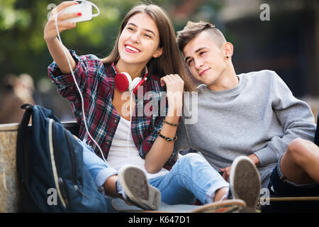 Best Friends Teenage Girl and Boy Together Having Fun, Posing Em Stock  Photo - Image of multi, beauty: 109329174