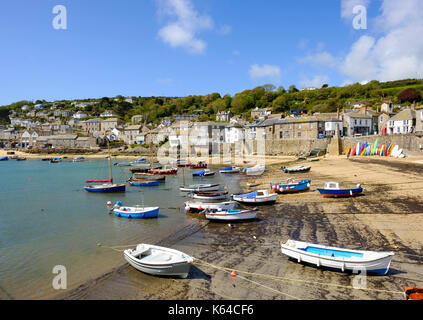 Fishing boats at the fishing port, Mousehoule, Cornwall, England, Great Britain Stock Photo