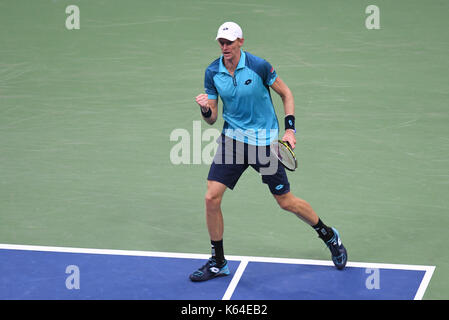 Flushing, New York, USA. 10th Sep, 2017. Kevin Anderson at the US Open Men's Final Championship match at the USTA Billie Jean King National Tennis Center on September 10, 2017 in Flushing, Queens. Credit: MediaPunch Inc/Alamy Live News Stock Photo