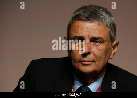 Brighton, UK. 11th Sep, 2017. Dave Prentis, General Secretary of UNISON attends the Trades Union Congress TUC conference 2017 in Brighton, UK, Monday September 11, 2017. Credit: Luke MacGregor/Alamy Live News Stock Photo