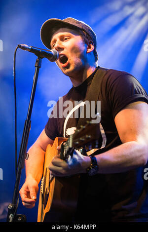 Milan Italy. 11th September 2017. The English singer-songwriter BEN MCKELVEY performs live on stage at Alcatraz opening the show of Mike and the Mechanics Stock Photo