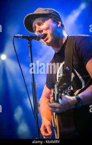 Milan Italy. 11th September 2017. The English singer-songwriter BEN MCKELVEY performs live on stage at Alcatraz opening the show of Mike and the Mechanics Stock Photo