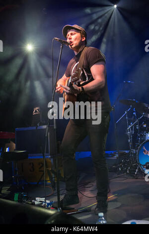 Milan Italy. 11th September 2017. The English singer-songwriter BEN MCKELVEY performs live on stage at Alcatraz opening the show of Mike and the Mechanics Stock Photo