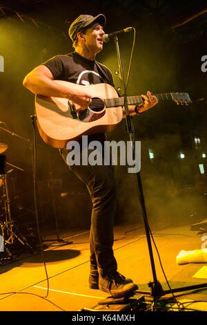 Milan Italy. 11th September 2017. The English singer-songwriter BEN MCKELVEY performs live on stage at Alcatraz opening the show of Mike and the Mechanics Stock Photo