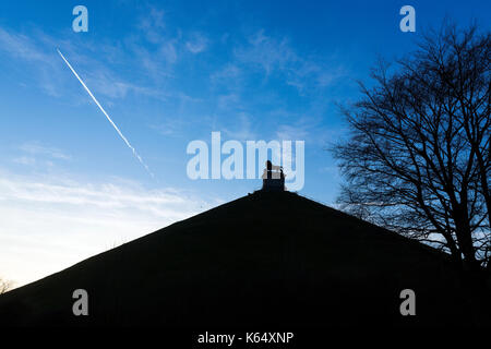 Belgium, Braine-l'Alleud: the Lion's Mound, a monument commemorating the Battle of Waterloo on June 18, 1815 Stock Photo