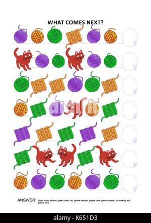 Educational logic game training sequential pattern recognition skills ...