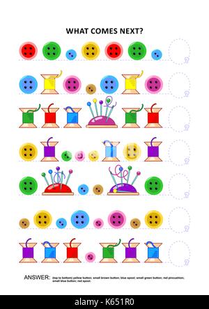 Educational logic game training sequential pattern recognition skills ...