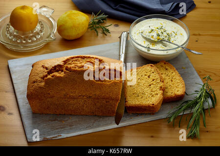 Lemon lavender loaf Stock Photo