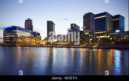 Manchester, UK - 4 May 2017: BBC Media City Buildings In Manchester Stock Photo