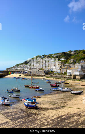 Fishing boats at the fishing port, Mousehoule, Cornwall, England, Great Britain Stock Photo