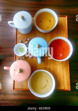 Afternoon Tea from tea shop in Lucerne Stock Photo