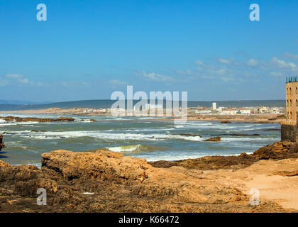 View on the ocean at Essaouira, Morocco Stock Photo