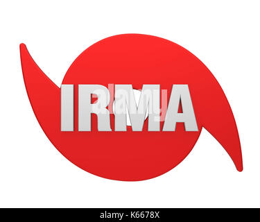 Hurricane Irma Symbol Isolated Stock Photo