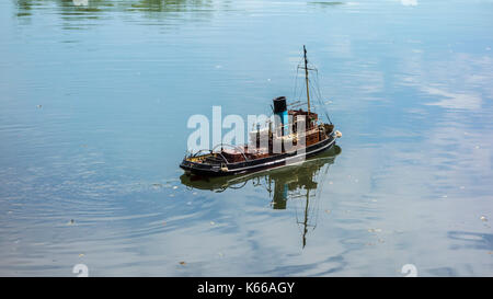 Model of tug boat Imara Stock Photo