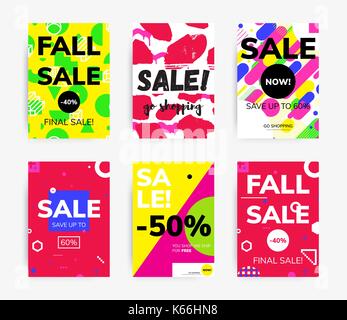 Minimal geometric posters set  Stock Vector
