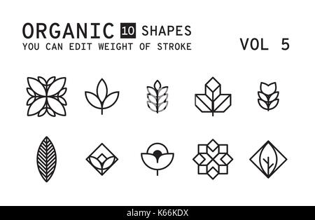 Geometric logo design Stock Vector