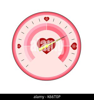 Love Thermometer Valentines Day Stock Vector
