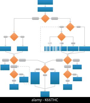 Clean Corporate Infographic Flowchart Vector Stock Vector