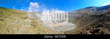 Vulcano crater Sicily Italy Stock Photo