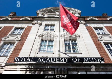 Exterior of the Royal Academy of Music on Marylebone Road, London, UK Stock Photo