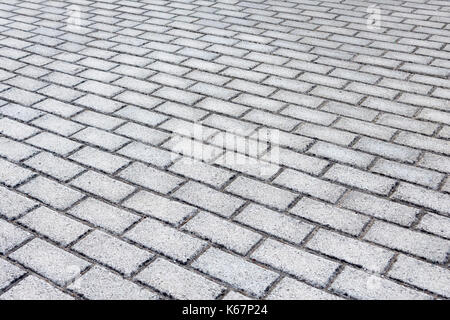 cobblestone pavement as a background Stock Photo