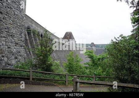 Looking South across the Mohne Dam. Stock Photo