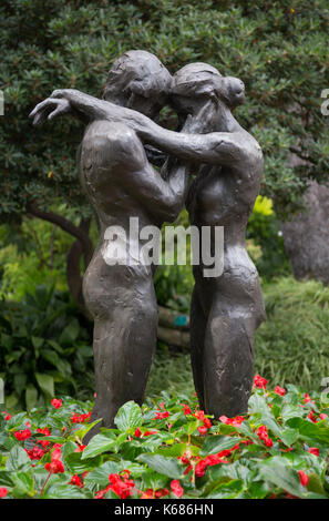 Kees Verkades 'invitation' in Saint Martin's garden, Monaco. Stock Photo