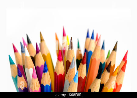 Set of coloring pencils Stock Photo