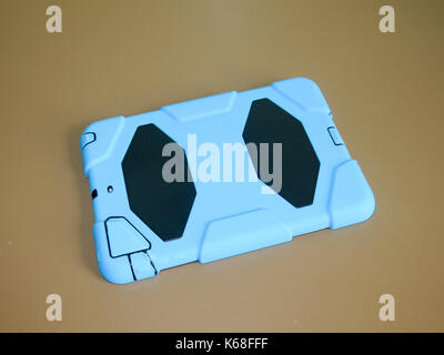 iPad in protective case Stock Photo