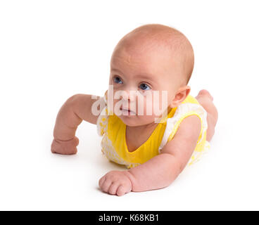 Cute baby isolated on white background Stock Photo