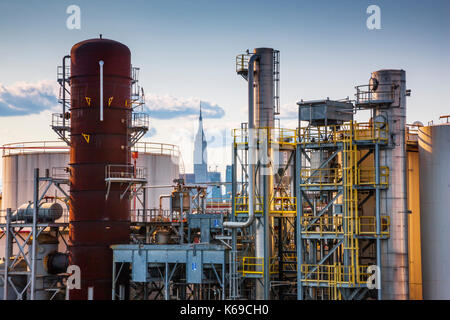 Empire State Building, oil and gas industry, New York City Stock Photo