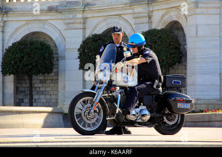 DC, USA - Nov 9, 2011: the US Capital Police Officers on Duty. Stock Photo