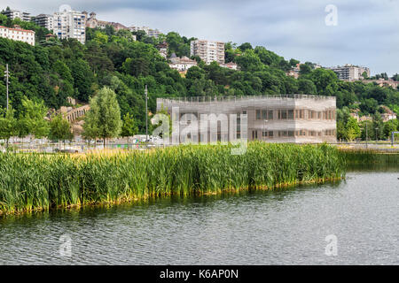 La Confluence district, Lyon, Rhone, France Stock Photo