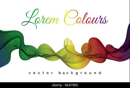 leaflet with bright rainbow line on white and black background