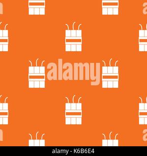 Dynamite explosives pattern seamless Stock Vector