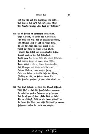 The 'Rolandslied' (Song of Roland) is a medieval epic poem, with a ...