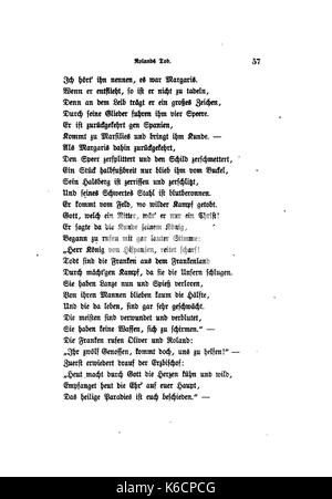 The 'Rolandslied' (Song of Roland) is a medieval epic poem, with a ...