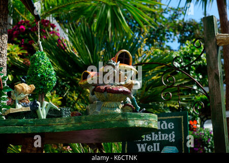BEAUTIFUL PIXIE GARDEN. SANDOWN ISLE OF WIGHT. Stock Photo