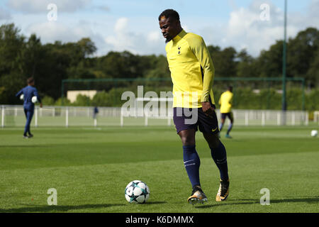 Tottenham Hotspur's Serge Aurier during the training session at Enfield Training Ground, London. Stock Photo