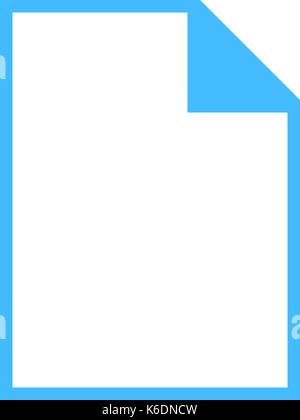 Use it in all your designs. Blank file types icons in simple flat style for user interface. Quick and easy recolorable shape. Vector illustration a gr Stock Vector