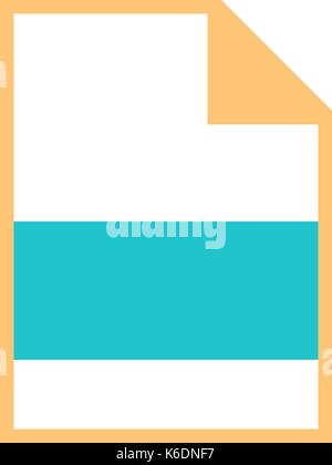 Use it in all your designs. Blank file types icons in simple flat style for user interface. Quick and easy recolorable shape. Vector illustration a gr Stock Vector