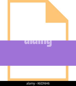 Use it in all your designs. Blank file types icons in simple flat style for user interface. Quick and easy recolorable shape. Vector illustration a gr Stock Vector