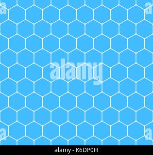 Use it in all your designs. Seamless pattern with honeycomb shapes. Hexagon texture background. Quick and easy recolorable shape. Vector illustration  Stock Vector
