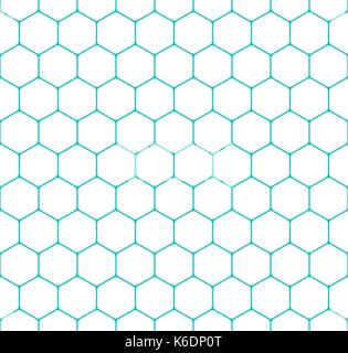 Use it in all your designs. Seamless pattern with honeycomb shapes. Hexagon texture background. Quick and easy recolorable shape. Vector illustration  Stock Vector